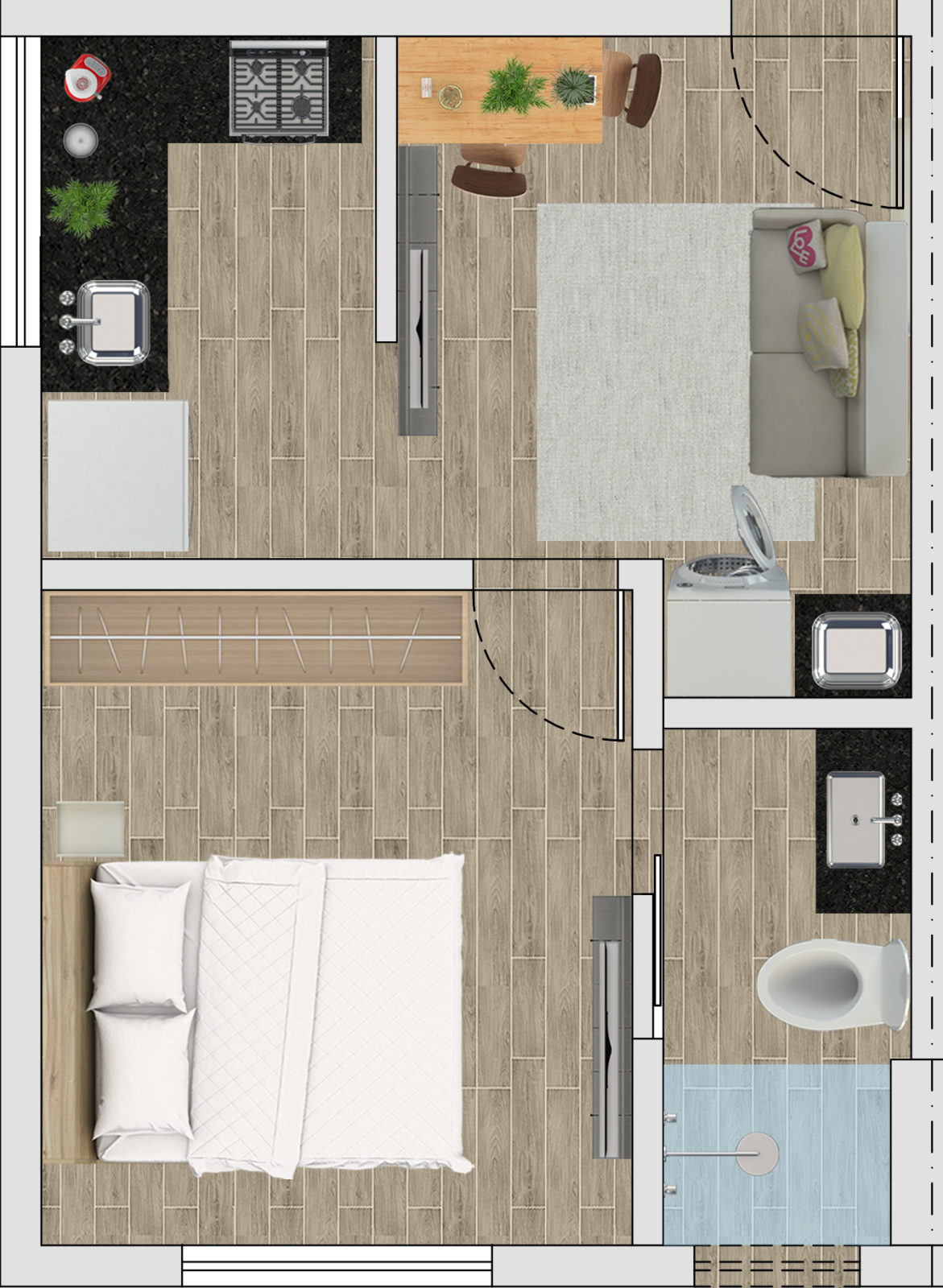Residencial Smart Itabira - Centro de Itabira - Apartamento 1 quarto para investidores